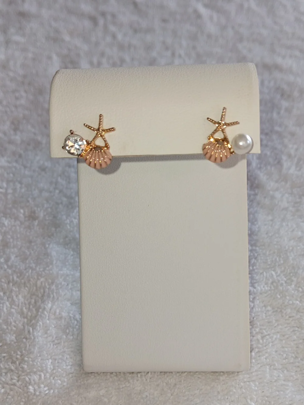Pink Seaside Post Stud Earrings